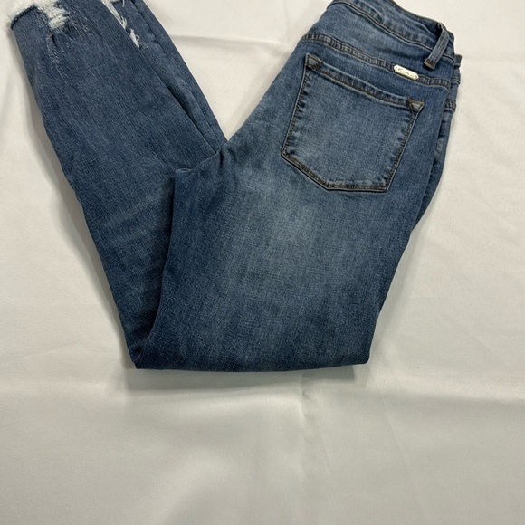KanCan Blue Skinny Jeans with Modern Fading - Picture 1 of 9